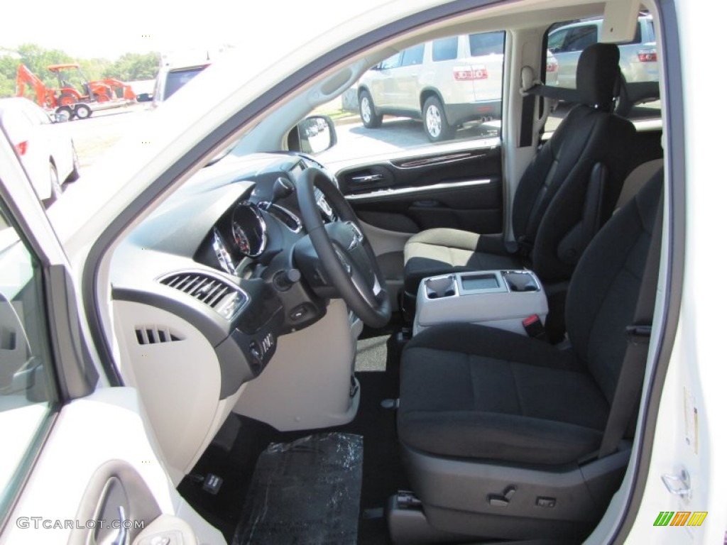 Black/Light Graystone Interior 2012 Chrysler Town & Country Touring Photo #53530863