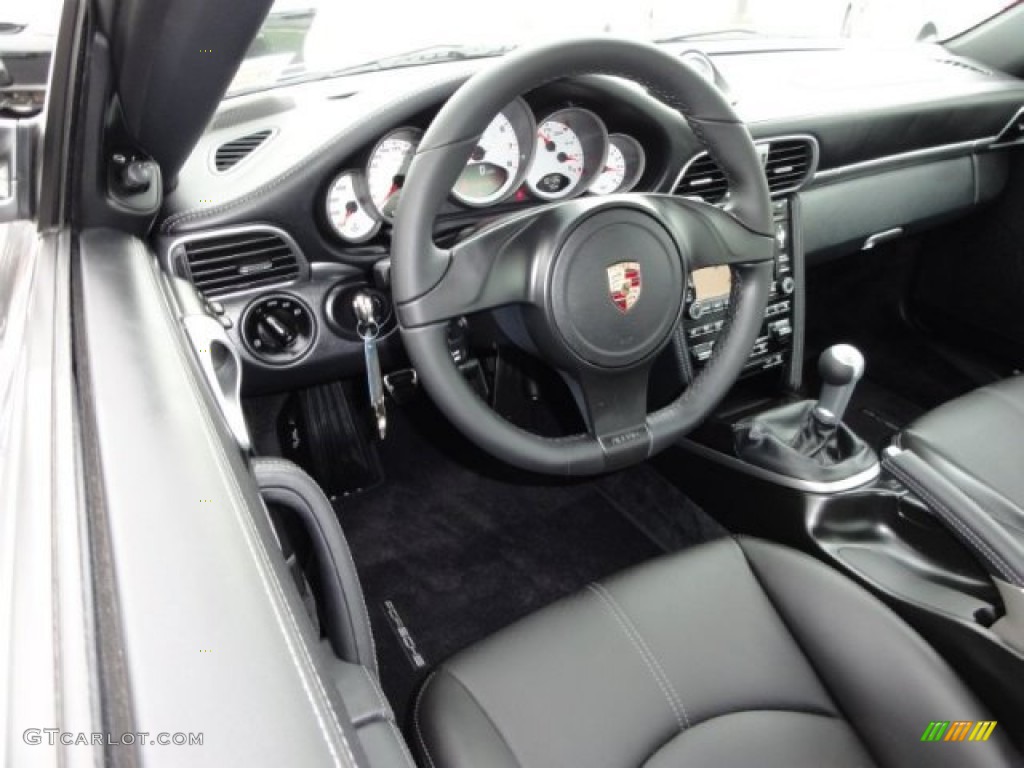 2011 Porsche 911 Turbo Coupe Black Dashboard Photo #53531050