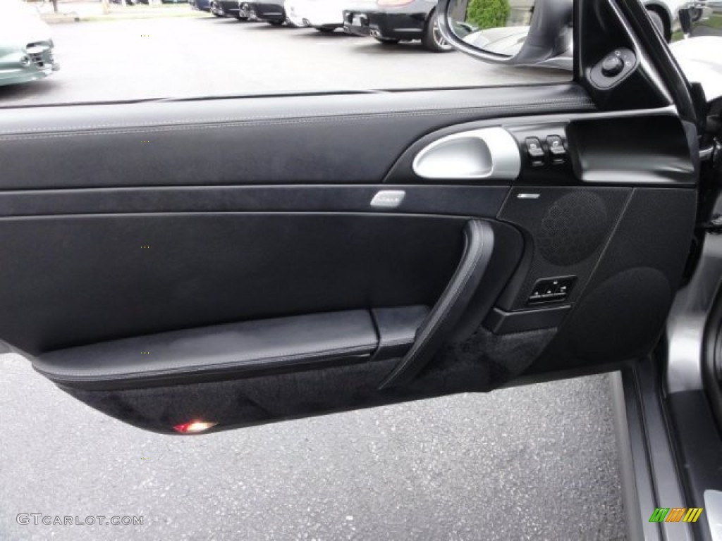 2011 Porsche 911 Turbo Coupe Black Door Panel Photo #53531079