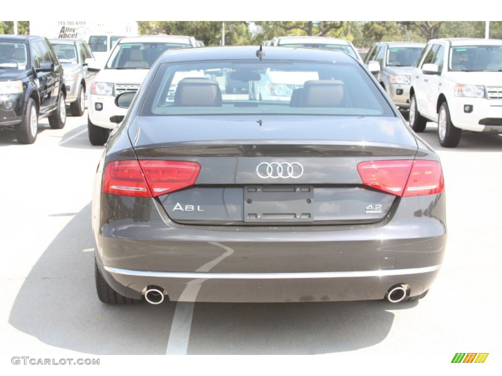 2011 A8 L 4.2 FSI quattro - Oolong Grey Metallic / Nougat Brown photo #4