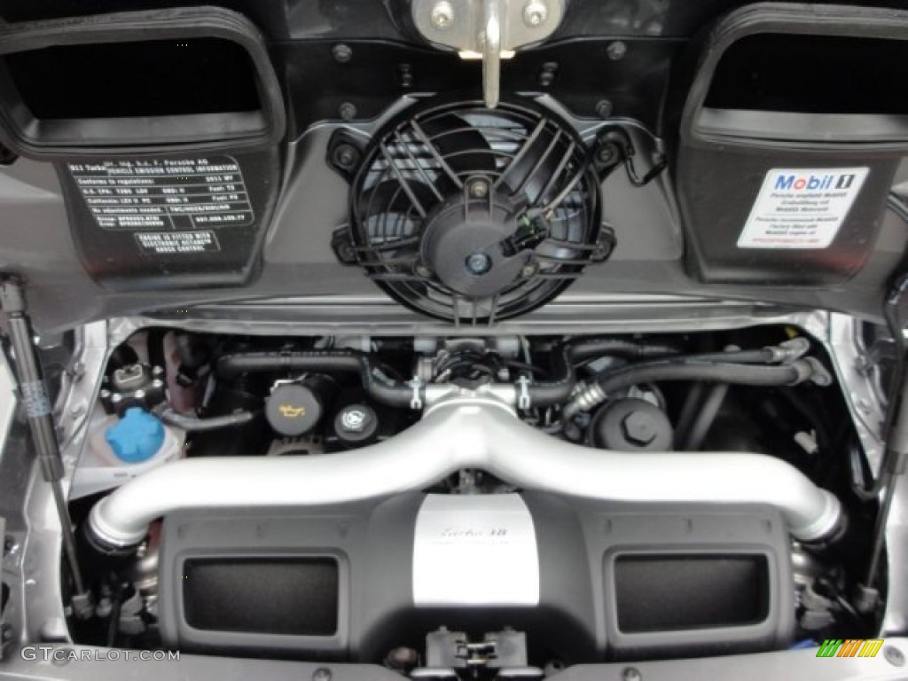 2011 911 Turbo Coupe - Meteor Grey Metallic / Black photo #23