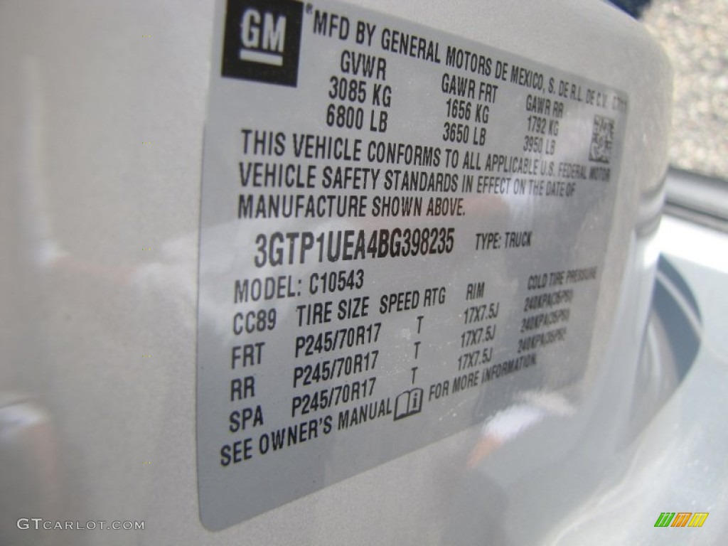 2011 Sierra 1500 SL Crew Cab - Pure Silver Metallic / Dark Titanium photo #21