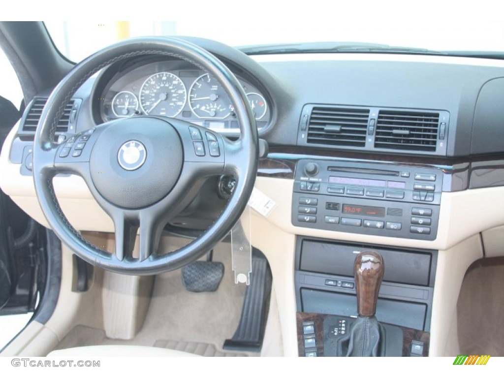 2003 3 Series 330i Convertible - Jet Black / Sand photo #28