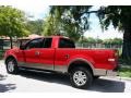 2004 Bright Red Ford F150 Lariat SuperCab 4x4  photo #4