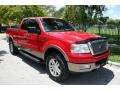 2004 Bright Red Ford F150 Lariat SuperCab 4x4  photo #13