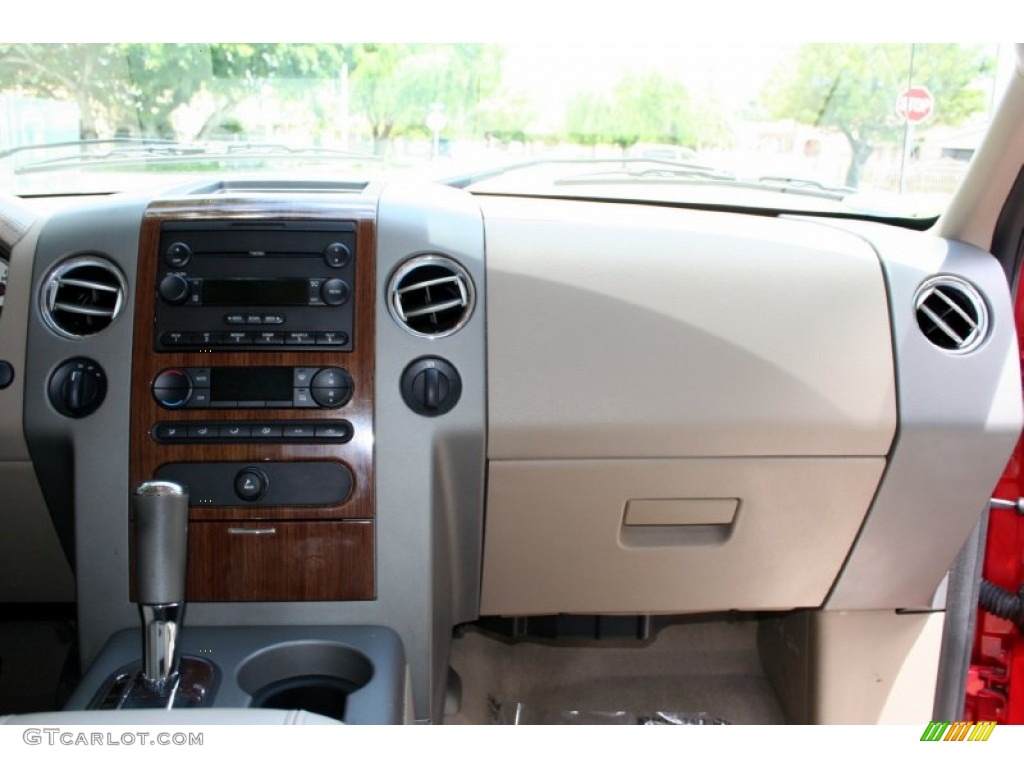 2004 F150 Lariat SuperCab 4x4 - Bright Red / Tan photo #62
