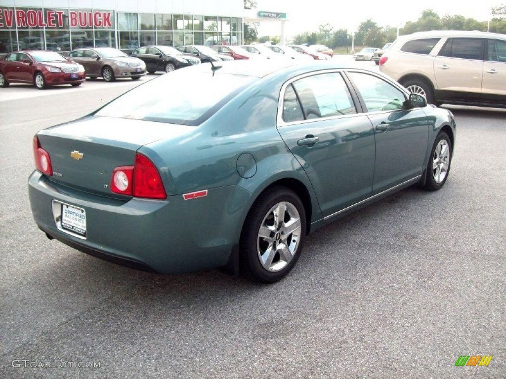 2009 Malibu LT Sedan - Silver Moss Metallic / Titanium photo #12