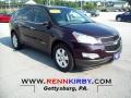 2009 Dark Cherry Metallic Chevrolet Traverse LT AWD  photo #1