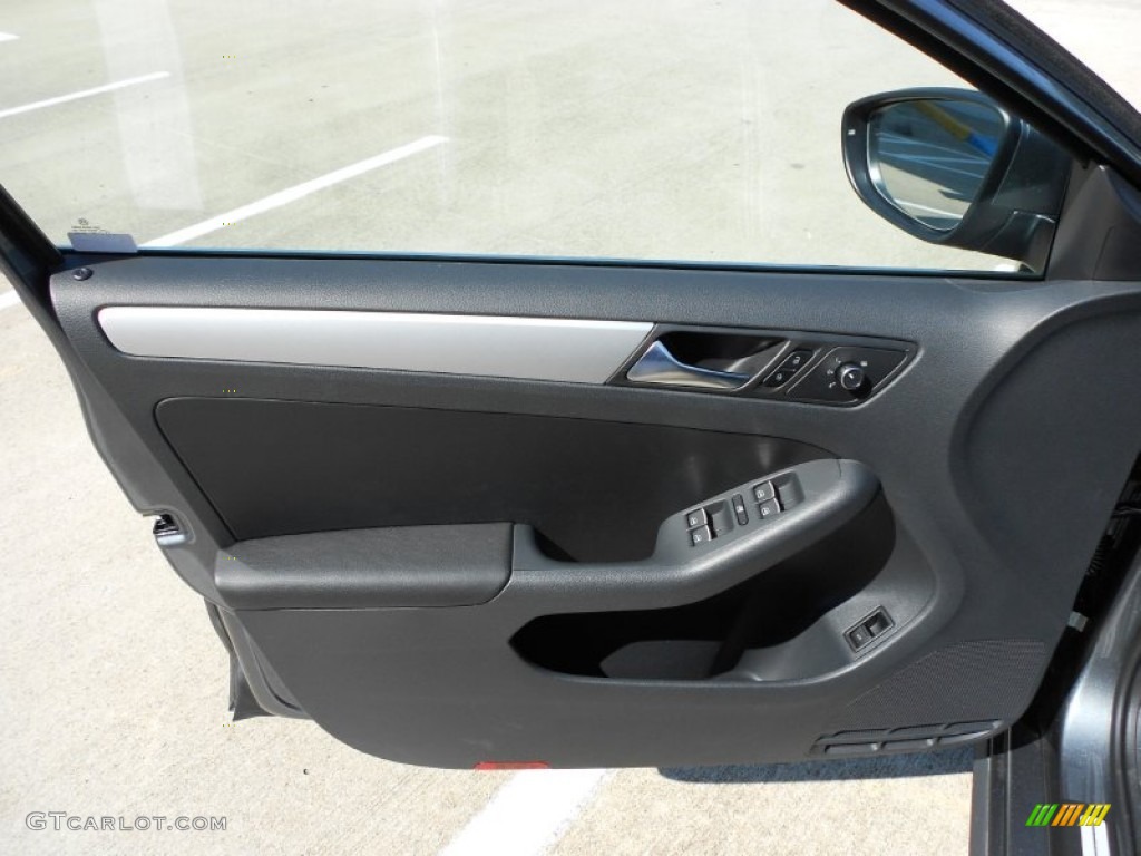 2012 Volkswagen Jetta GLI Autobahn Titan Black Door Panel Photo #53534869
