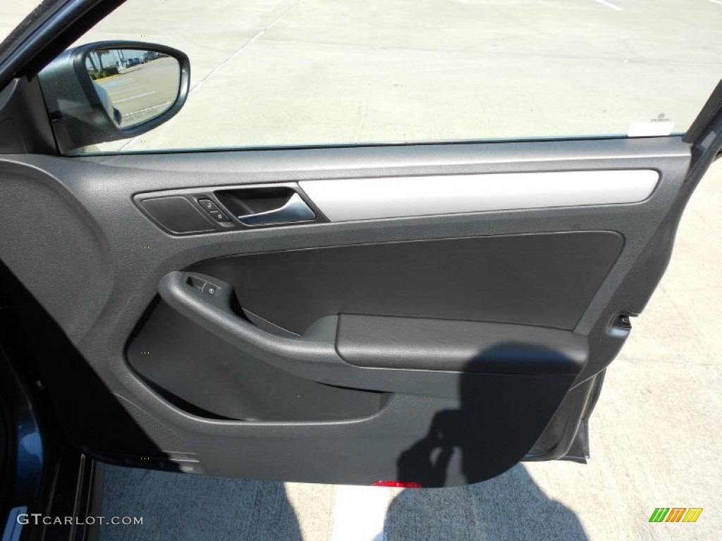 2012 Volkswagen Jetta GLI Autobahn Titan Black Door Panel Photo #53534896