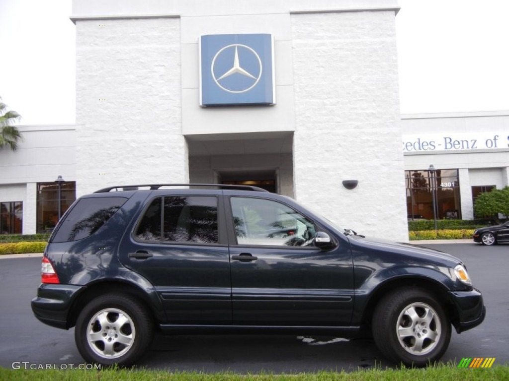 Black Opal Metallic 2002 Mercedes-Benz ML 320 4Matic Exterior Photo #53534978