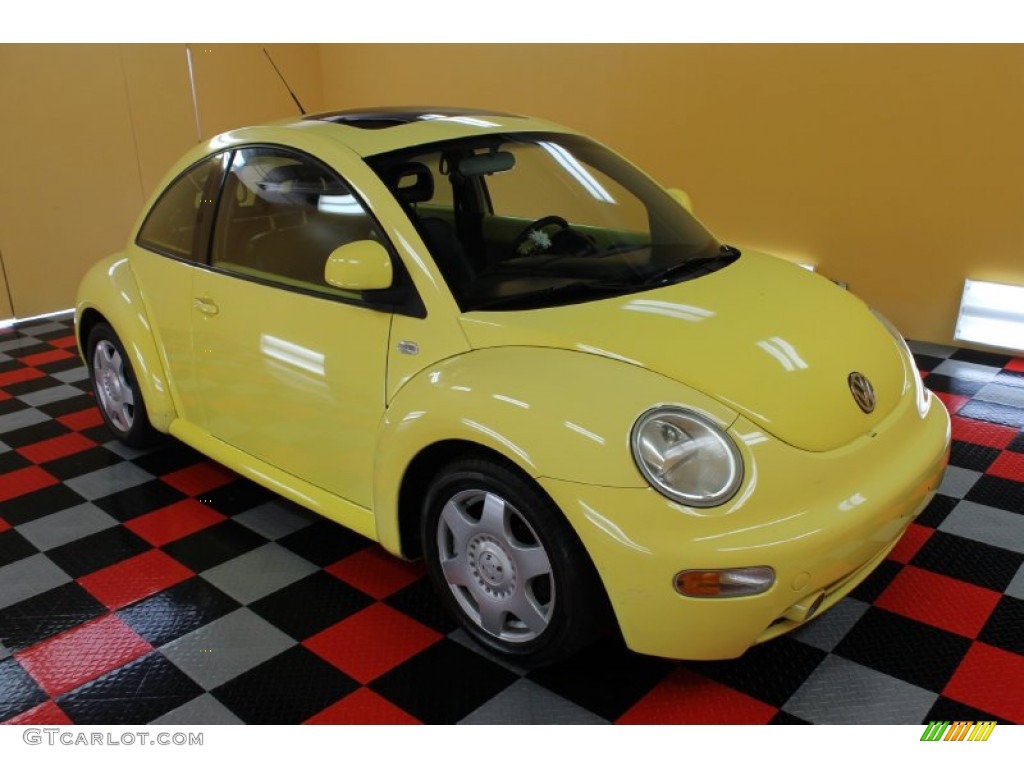1999 Yellow Volkswagen New Beetle Gls Coupe 53463877