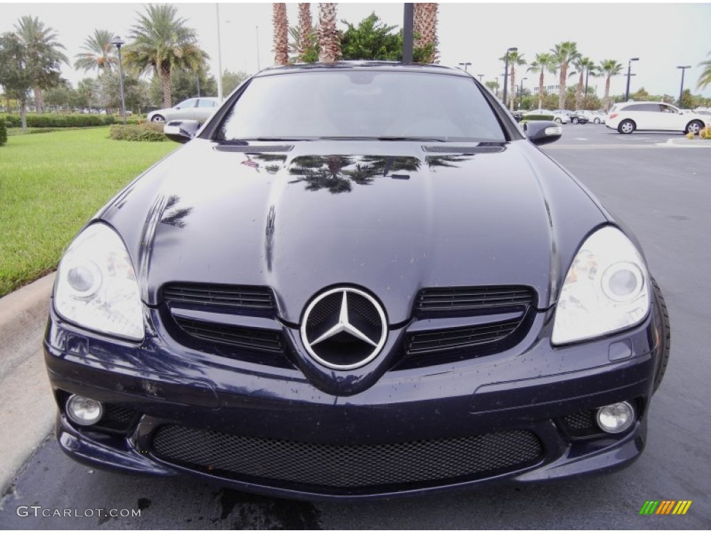 2005 SLK 350 Roadster - Caspian Blue Metallic / Ash Grey photo #3