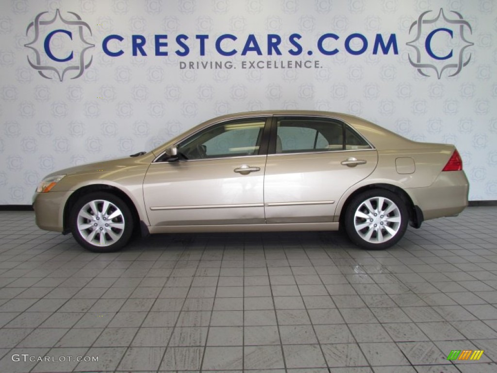 2006 Accord EX-L V6 Sedan - Desert Mist Metallic / Ivory photo #1