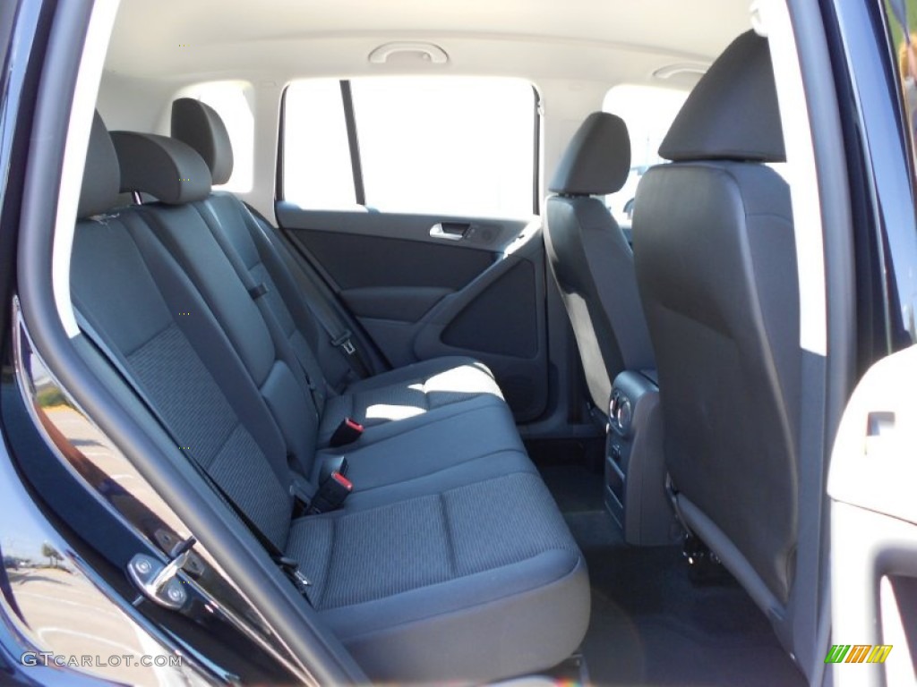 2012 Tiguan S - Deep Black Metallic / Black photo #14