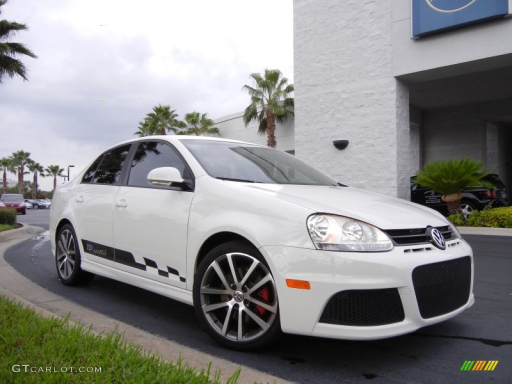 2010 Jetta TDI Cup Street Edition - Candy White / Interlagos Plaid Cloth photo #4