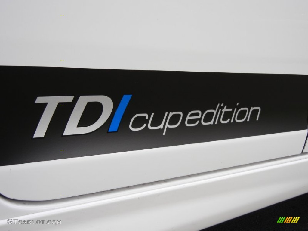 2010 Jetta TDI Cup Street Edition - Candy White / Interlagos Plaid Cloth photo #11