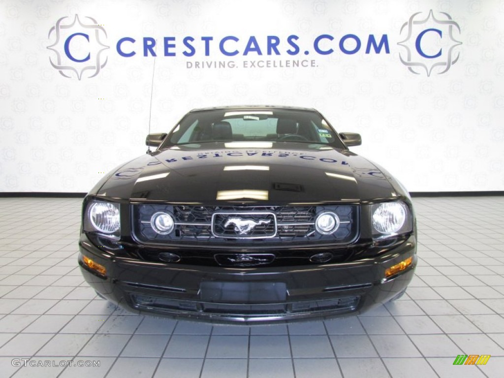 2007 Mustang V6 Deluxe Coupe - Black / Dark Charcoal photo #6