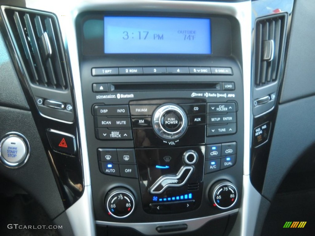 2011 Sonata Limited - Midnight Black / Wine photo #17