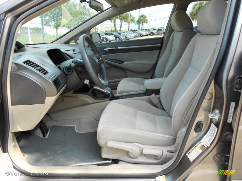 Beige Interior 2009 Honda Civic EX Sedan Photo #53539893