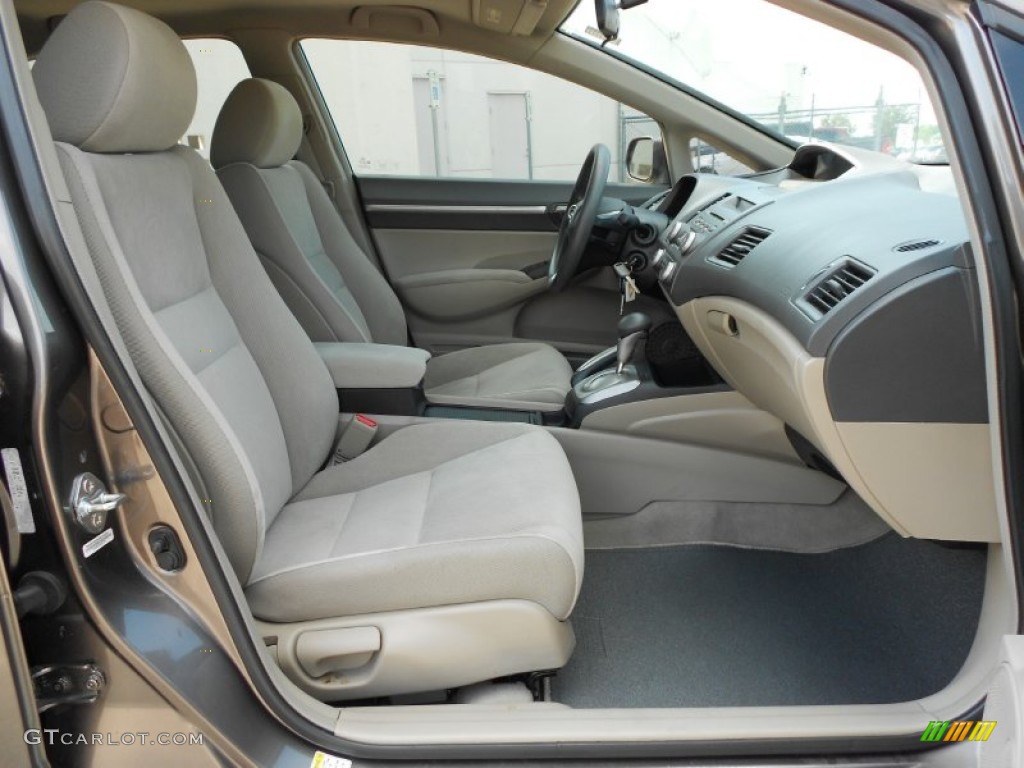 Beige Interior 2009 Honda Civic EX Sedan Photo #53539938