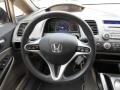 Beige 2009 Honda Civic EX Sedan Steering Wheel