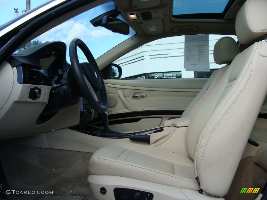 Cream Beige Interior 2011 BMW 3 Series 335i xDrive Coupe Photo #53540091