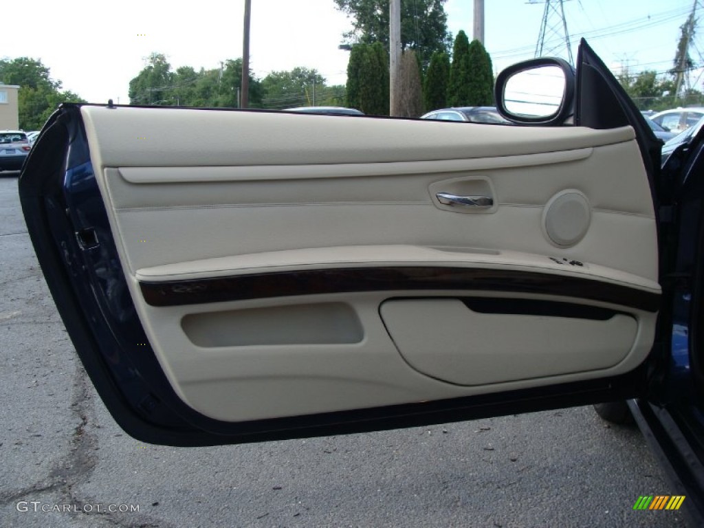 2011 BMW 3 Series 335i xDrive Coupe Cream Beige Door Panel Photo #53540106