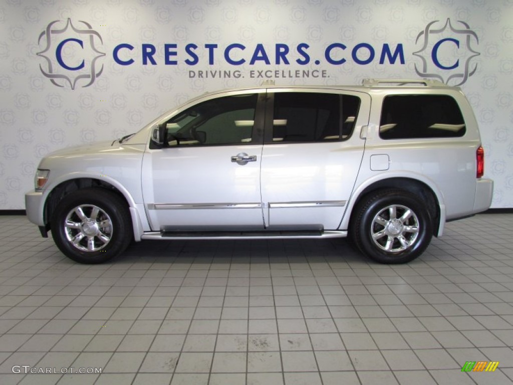 2007 QX 56 4WD - Silver Indulgence / Willow Beige photo #1