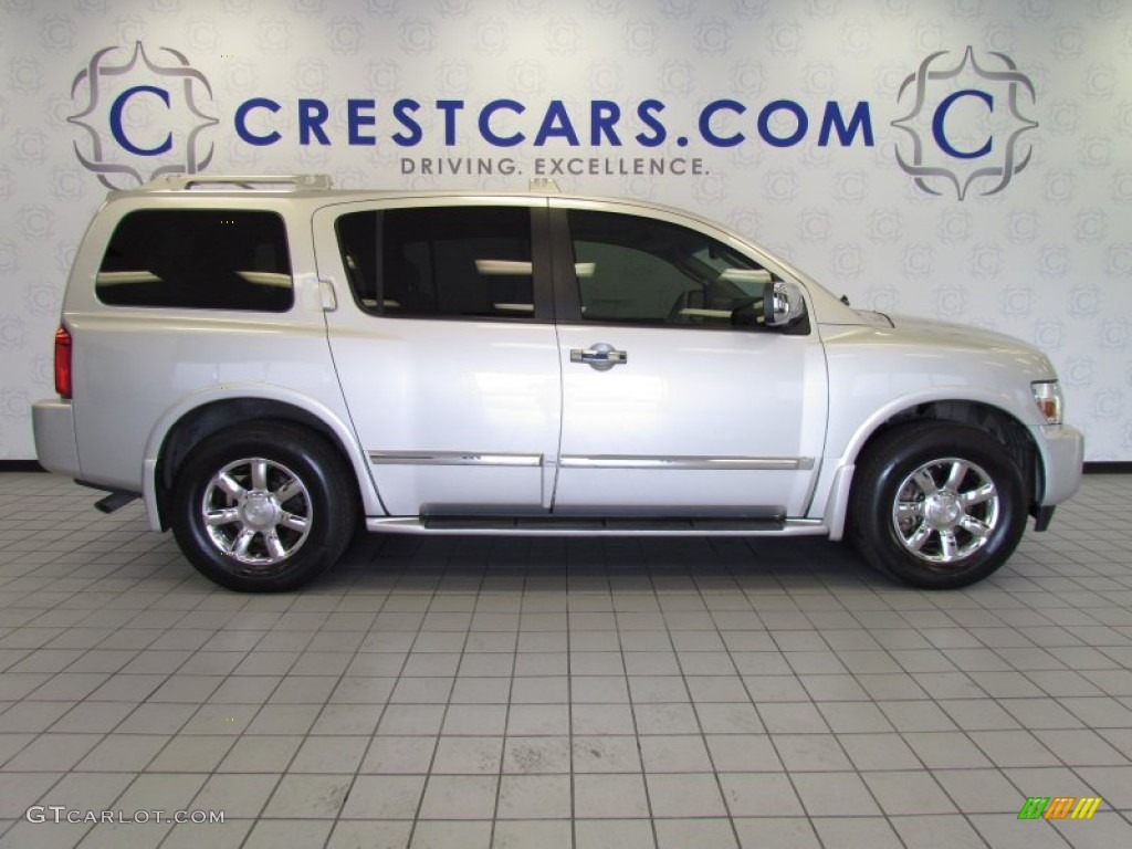 2007 QX 56 4WD - Silver Indulgence / Willow Beige photo #4