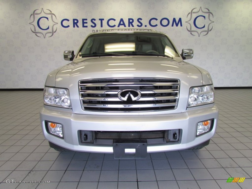 2007 QX 56 4WD - Silver Indulgence / Willow Beige photo #6