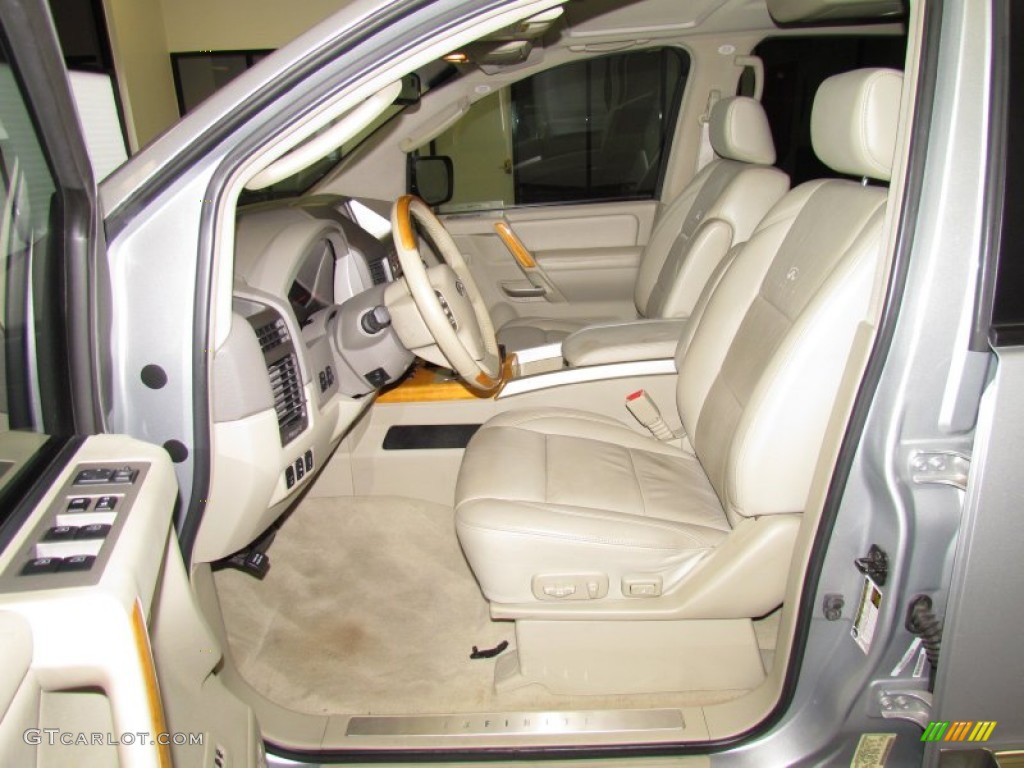 2007 QX 56 4WD - Silver Indulgence / Willow Beige photo #8