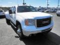 2007 Summit White GMC Sierra 3500HD SLE Crew Cab 4x4 Dually  photo #2