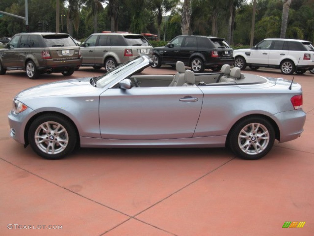 Blue Water Metallic 2009 BMW 1 Series 128i Convertible Exterior Photo #53542596
