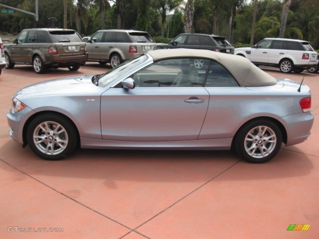 2009 1 Series 128i Convertible - Blue Water Metallic / Taupe photo #5