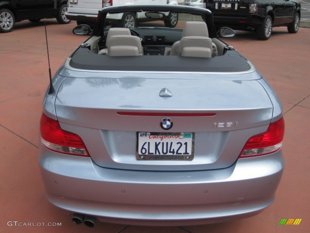 2009 1 Series 128i Convertible - Blue Water Metallic / Taupe photo #6