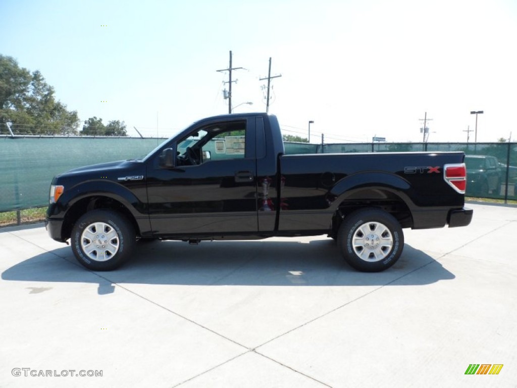 2011 F150 STX Regular Cab - Ebony Black / Steel Gray photo #6