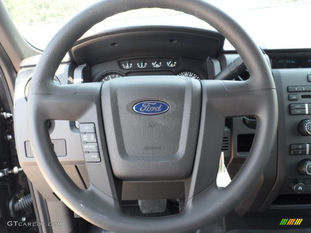 2011 F150 STX Regular Cab - Ebony Black / Steel Gray photo #28