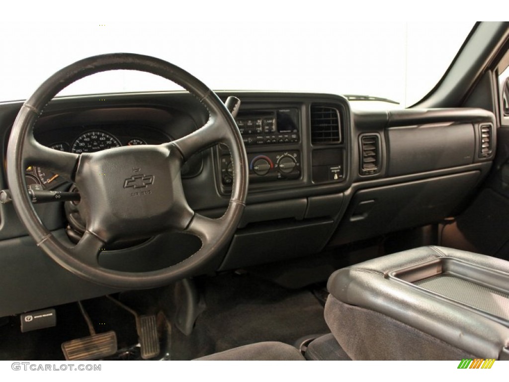 2002 Silverado 1500 LS Extended Cab 4x4 - Light Pewter Metallic / Graphite Gray photo #8