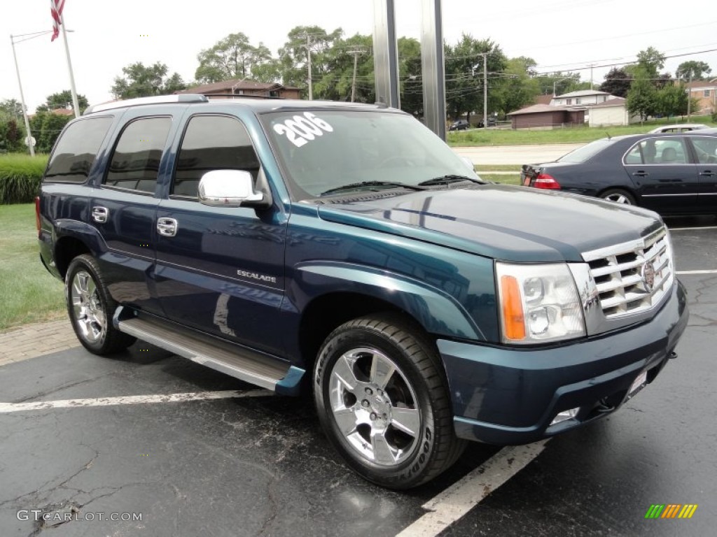 2006 Escalade AWD - Rip Tide Blue / Shale photo #3