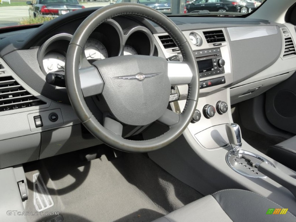 2008 Chrysler Sebring Touring Convertible Dark Slate Gray/Light Slate Gray Dashboard Photo #53547602
