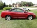 Inferno Red Crystal Pearl 2008 Chrysler Sebring Touring Convertible Exterior