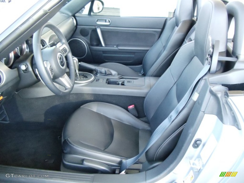 Black Interior 2009 Mazda MX-5 Miata Grand Touring Roadster Photo #53548672