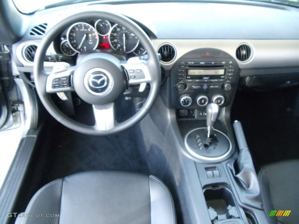 2009 Mazda MX-5 Miata Grand Touring Roadster Black Dashboard Photo #53548688
