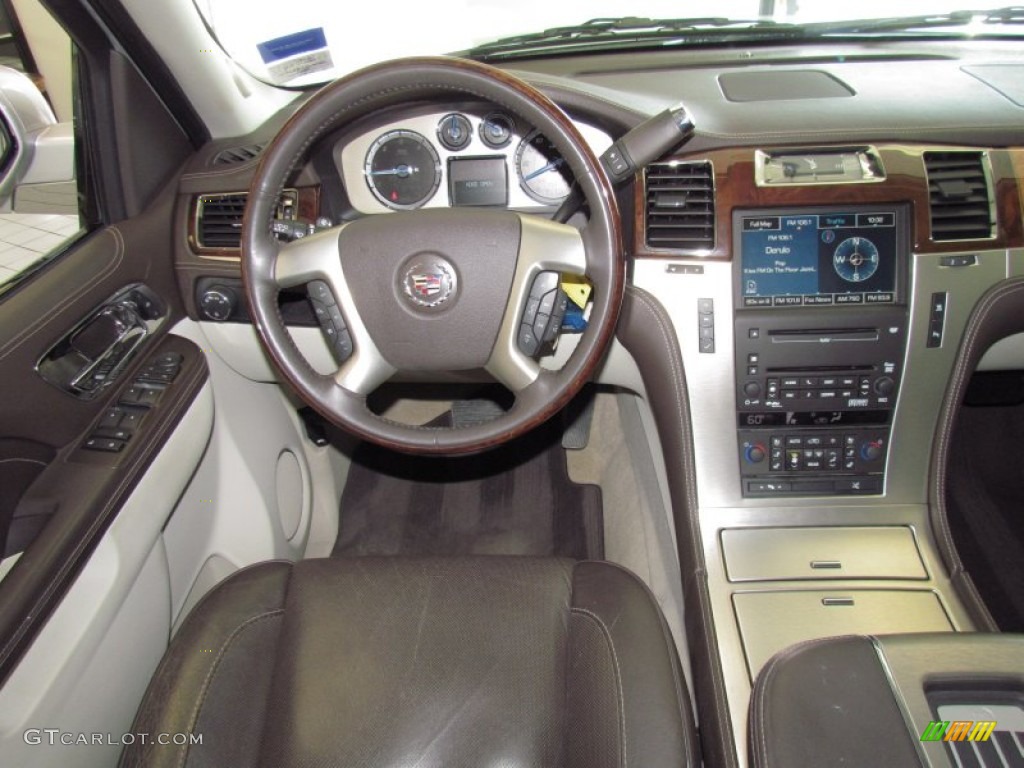 2010 Cadillac Escalade ESV Platinum AWD Cocoa/Light Linen Dashboard Photo #53548823