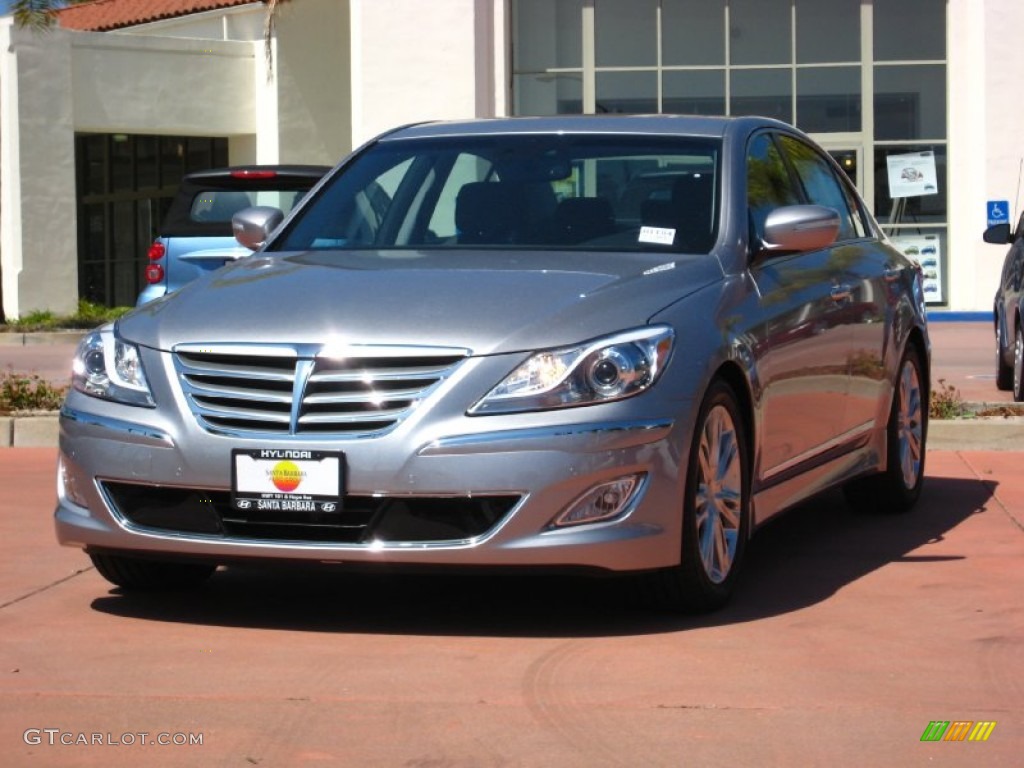 2012 Genesis 4.6 Sedan - Titanium Gray Metallic / Jet Black photo #1