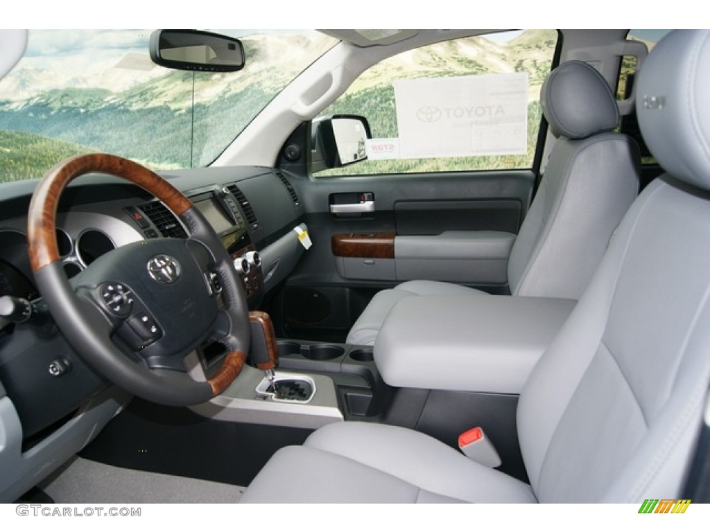 Graphite Gray Interior 2011 Toyota Tundra Platinum CrewMax 4x4 Photo #53549882