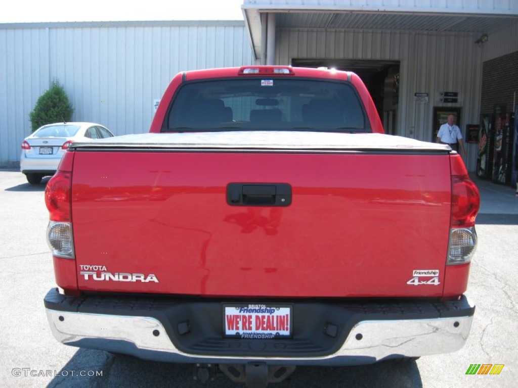 2008 Tundra Limited CrewMax 4x4 - Radiant Red / Graphite Gray photo #7