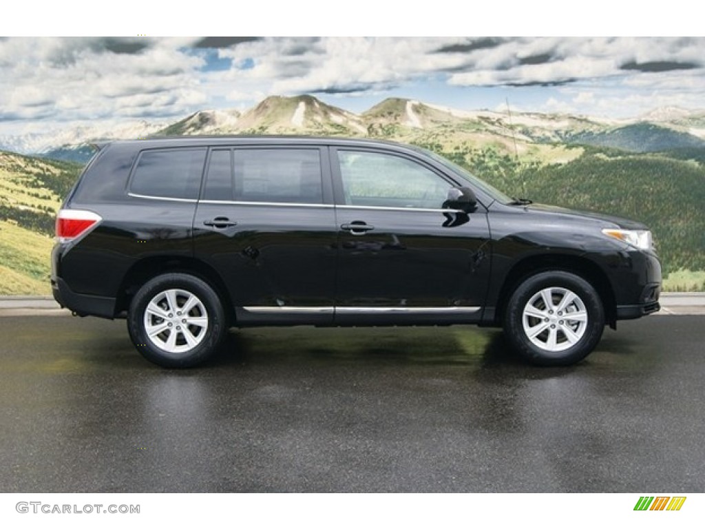 Black 2012 Toyota Highlander V6 4WD Exterior Photo #53550566