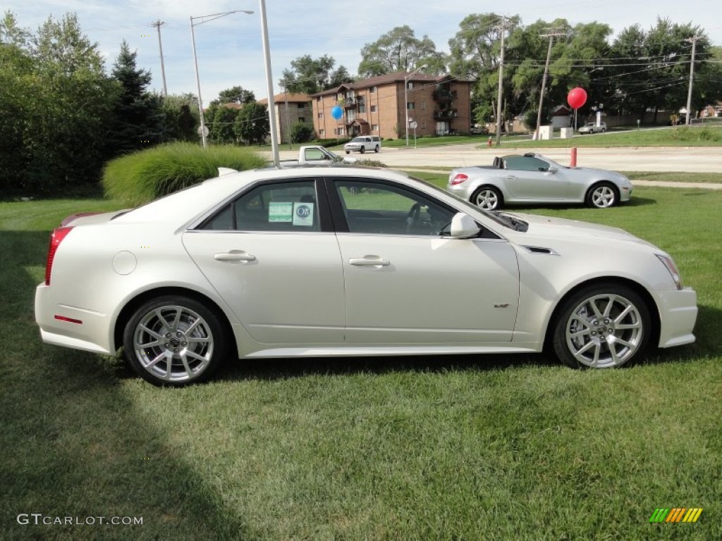 White Diamond Tricoat 2012 Cadillac CTS -V Sedan Exterior Photo #53552835